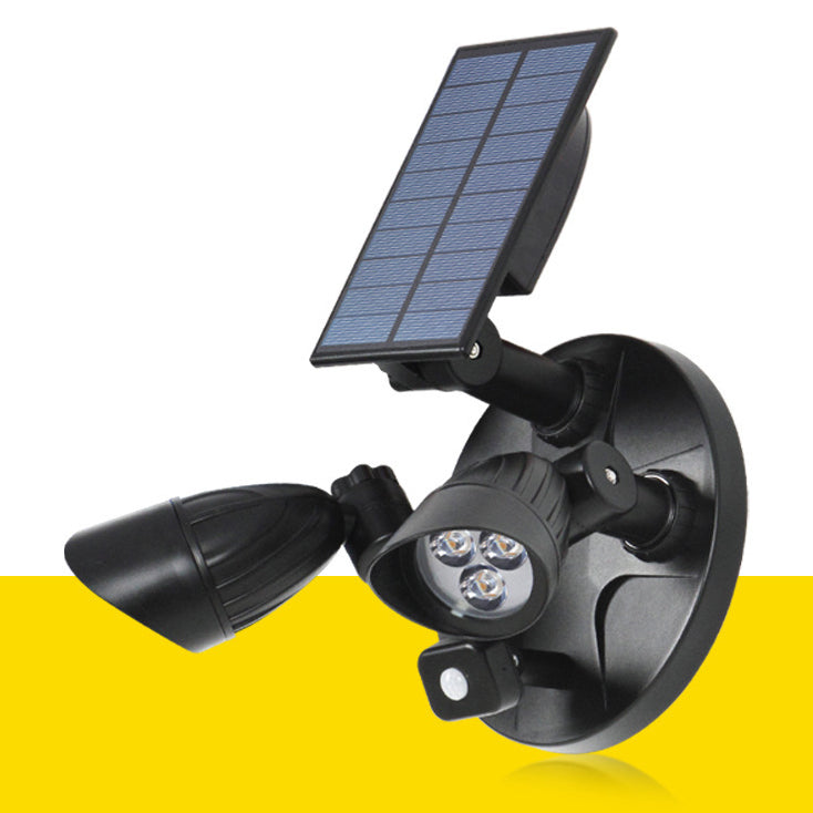 Moderne Einfachheit Solar Wasserdichte ABS PC Überwachungskamera Rotierbare Bewegungsmelder LED Wandleuchte für den Außenbereich | Brehn