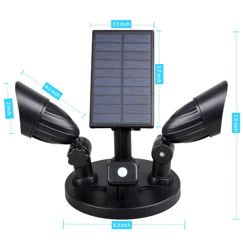 Moderne Einfachheit Solar Wasserdichte ABS PC Überwachungskamera Rotierbare Bewegungsmelder LED Wandleuchte für den Außenbereich | Brehn