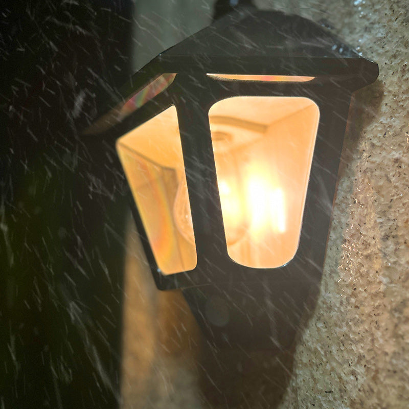 Zeitgenössische Retro Solar Wasserfest ABS Leuchtturm LED Wand Sconce Lampe Für Outdoor Patio | Brehn