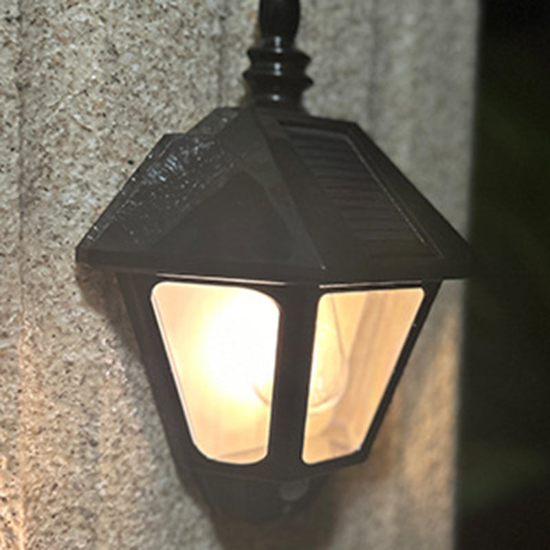 Zeitgenössische Retro Solar Wasserfest ABS Leuchtturm LED Wand Sconce Lampe Für Outdoor Patio | Brehn