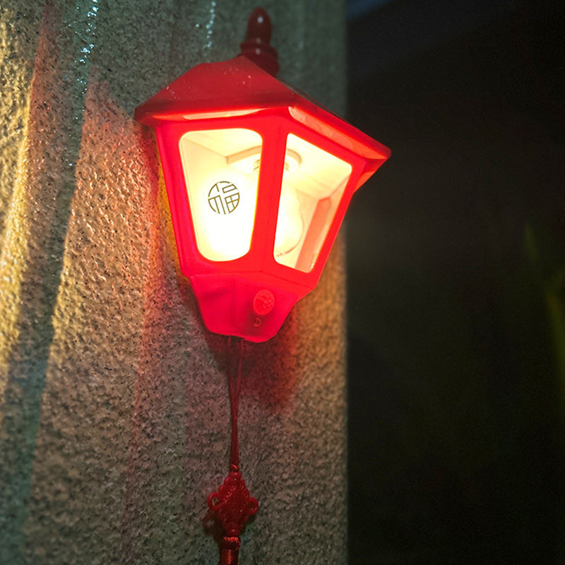 Zeitgenössische Retro Solar Wasserfest ABS Leuchtturm LED Wand Sconce Lampe Für Outdoor Patio | Brehn