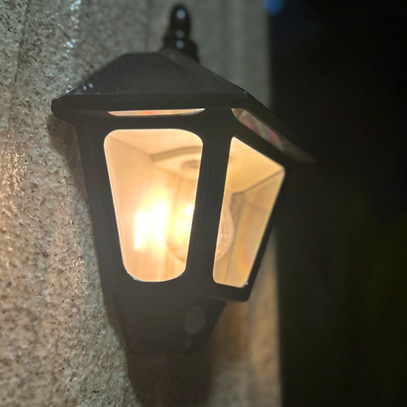 Zeitgenössische Retro Solar Wasserfest ABS Leuchtturm LED Wand Sconce Lampe Für Outdoor Patio | Brehn