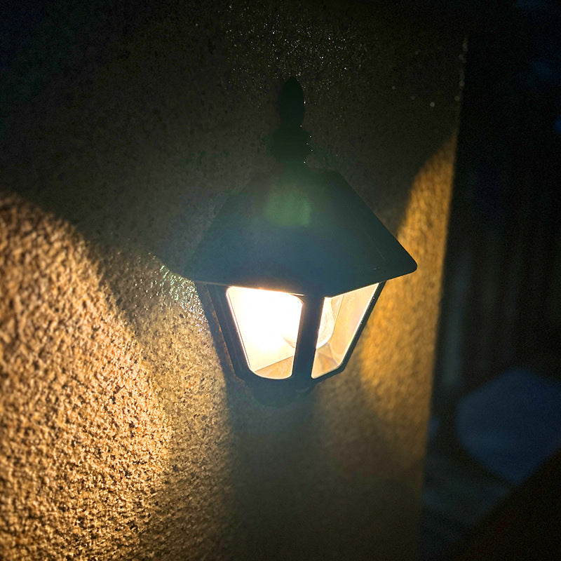Zeitgenössische Retro Solar Wasserfest ABS Leuchtturm LED Wand Sconce Lampe Für Outdoor Patio | Brehn