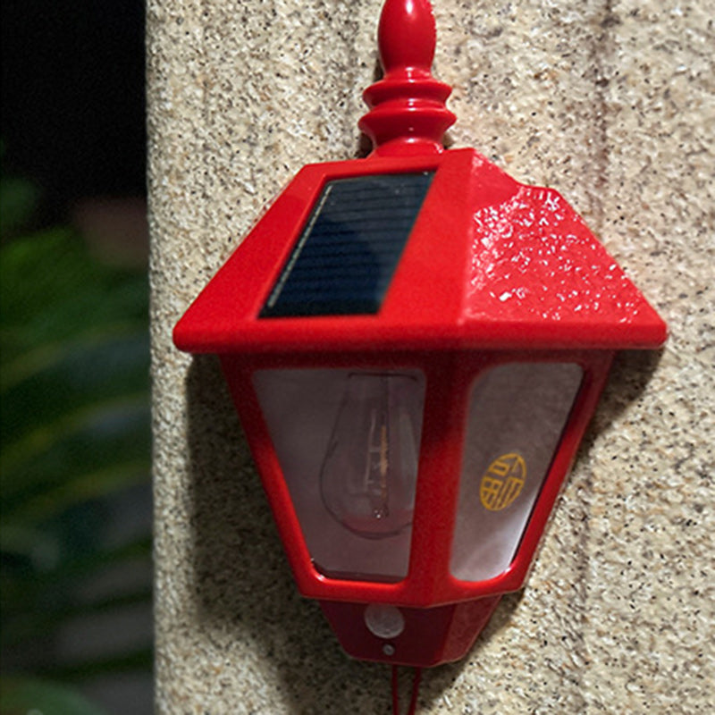 Zeitgenössische Retro Solar Wasserfest ABS Leuchtturm LED Wand Sconce Lampe Für Outdoor Patio | Brehn