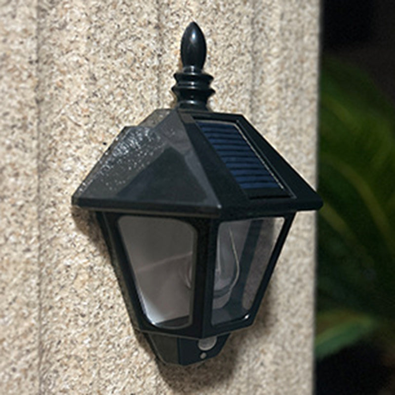 Zeitgenössische Retro Solar Wasserfest ABS Leuchtturm LED Wand Sconce Lampe Für Outdoor Patio | Brehn