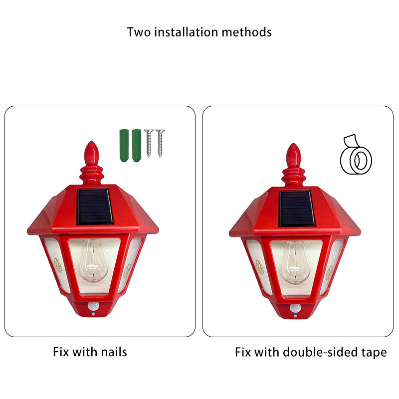 Zeitgenössische Retro Solar Wasserfest ABS Leuchtturm LED Wand Sconce Lampe Für Outdoor Patio | Brehn