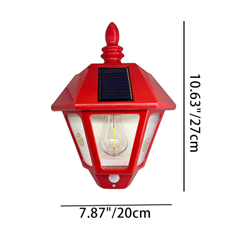 Zeitgenössische Retro Solar Wasserfest ABS Leuchtturm LED Wand Sconce Lampe Für Outdoor Patio | Brehn