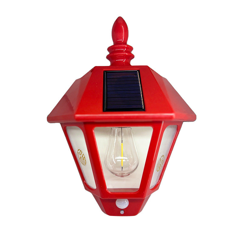 Zeitgenössische Retro Solar Wasserfest ABS Leuchtturm LED Wand Sconce Lampe Für Outdoor Patio | Brehn