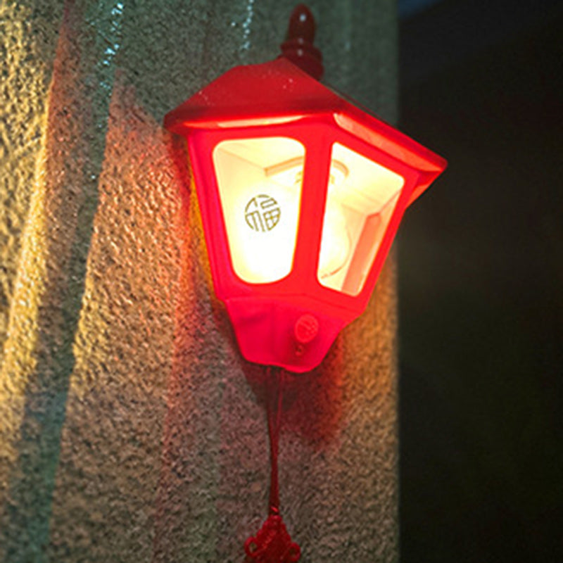 Zeitgenössische Retro Solar Wasserfest ABS Leuchtturm LED Wand Sconce Lampe Für Outdoor Patio | Brehn