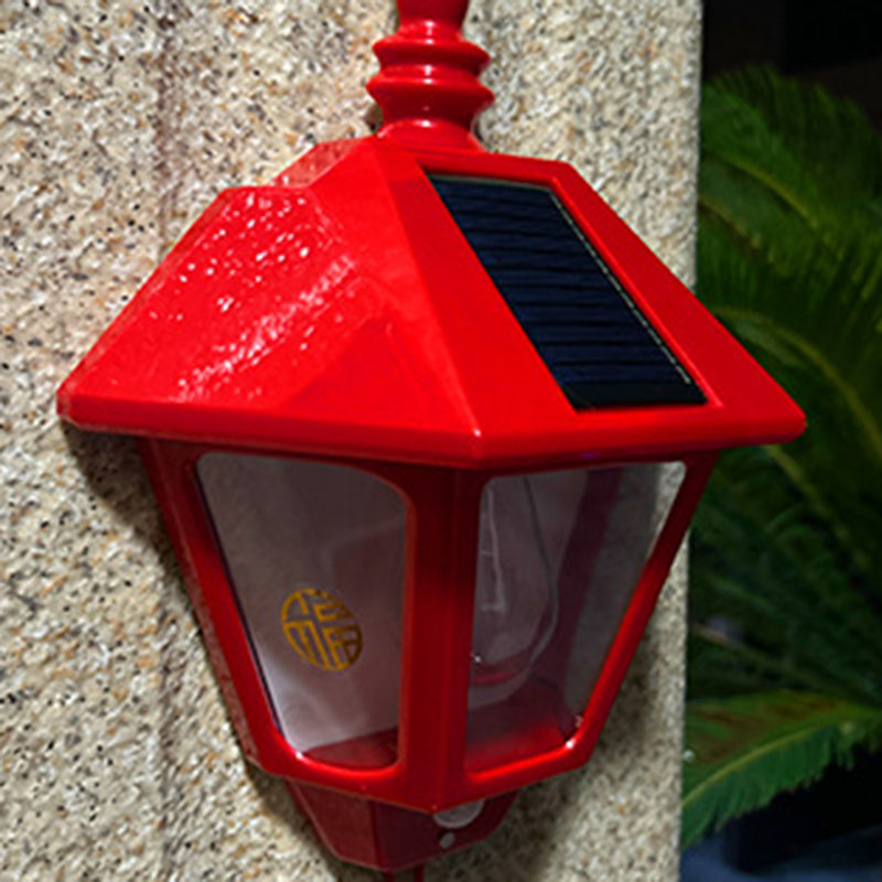 Zeitgenössische Retro Solar Wasserfest ABS Leuchtturm LED Wand Sconce Lampe Für Outdoor Patio | Brehn
