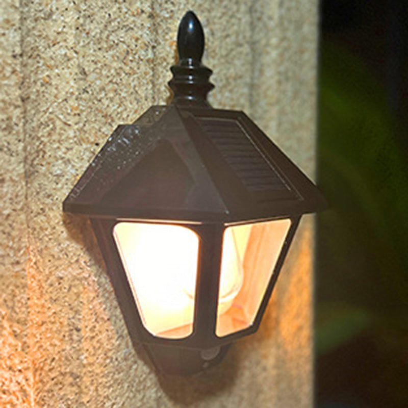 Zeitgenössische Retro Solar Wasserfest ABS Leuchtturm LED Wand Sconce Lampe Für Outdoor Patio | Brehn