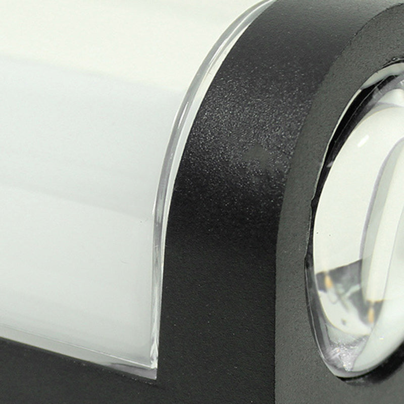 Moderne Einfachheit Wasserdichte Aluminium PC Zylinder Würfel LED Wandleuchte Lampe für Außenpatio | Brehn
