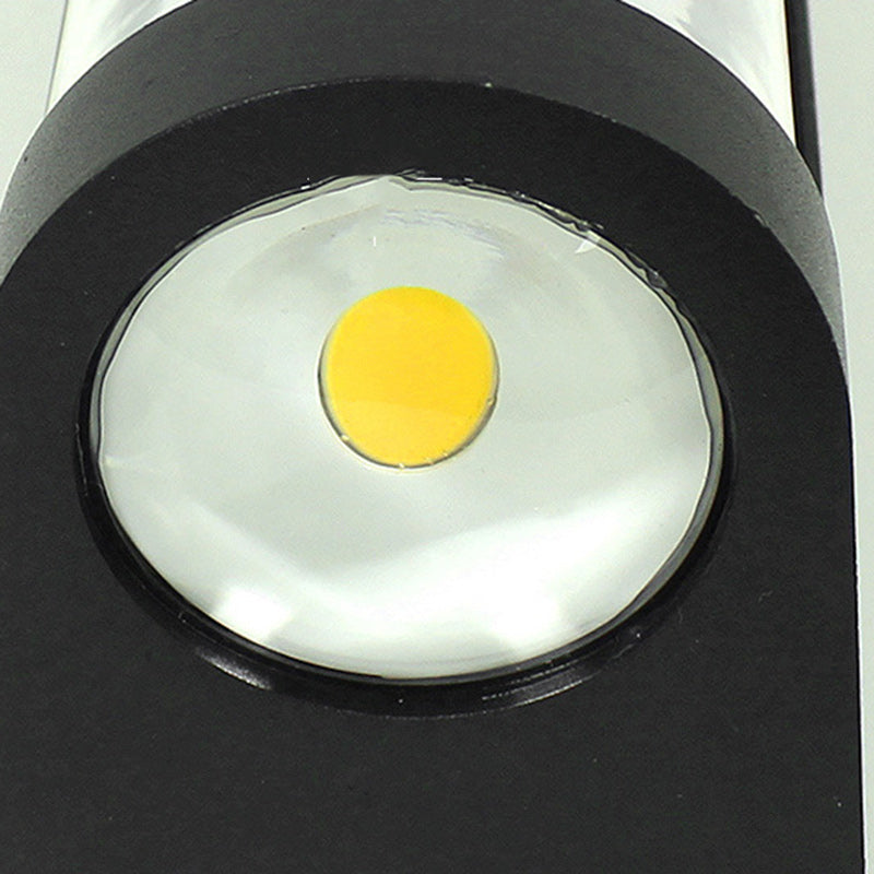 Moderne Einfachheit Wasserdichte Aluminium PC Zylinder Würfel LED Wandleuchte Lampe für Außenpatio | Brehn