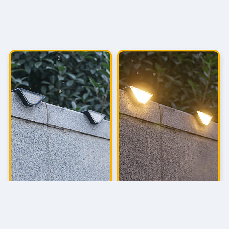 Moderne Einfachheit Solar Wasserdicht ABS PS Dreieck LED Landschaftsbeleuchtung Außenlicht Für Außenpatio | Brehn