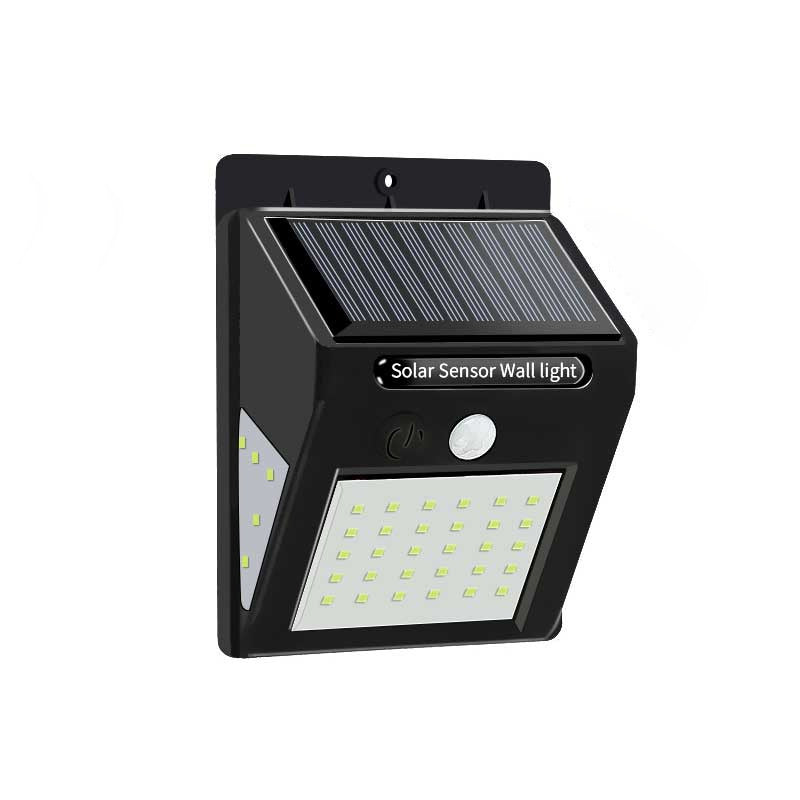Moderne Einfachheit Solar Wasserdicht Bewegungsmelder ABS Rechteckige LED Wandleuchte Lampe für Außenpatio | Brehn