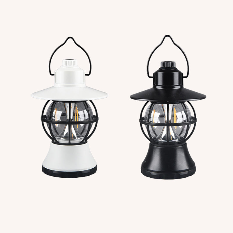 Moderne, wasserdichte und wiederaufladbare LED-Tischleuchte im Retro-Stil aus ABS-, PS- und PP-Stahl für den Außenbereich – ideal für den Garten.