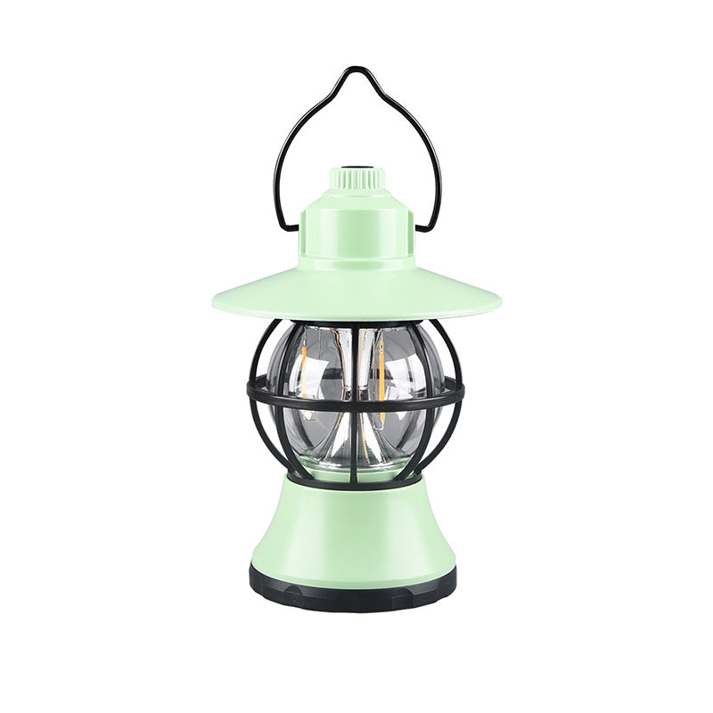 Moderne, wasserdichte und wiederaufladbare LED-Tischleuchte im Retro-Stil aus ABS-, PS- und PP-Stahl für den Außenbereich – ideal für den Garten.