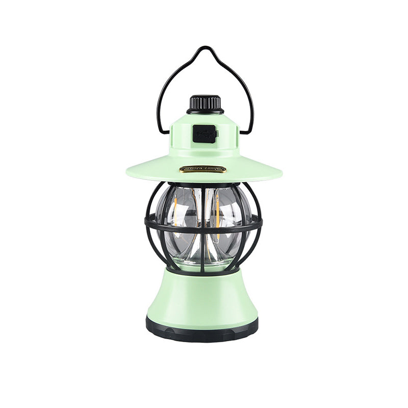 Moderne, wasserdichte und wiederaufladbare LED-Tischleuchte im Retro-Stil aus ABS-, PS- und PP-Stahl für den Außenbereich – ideal für den Garten.
