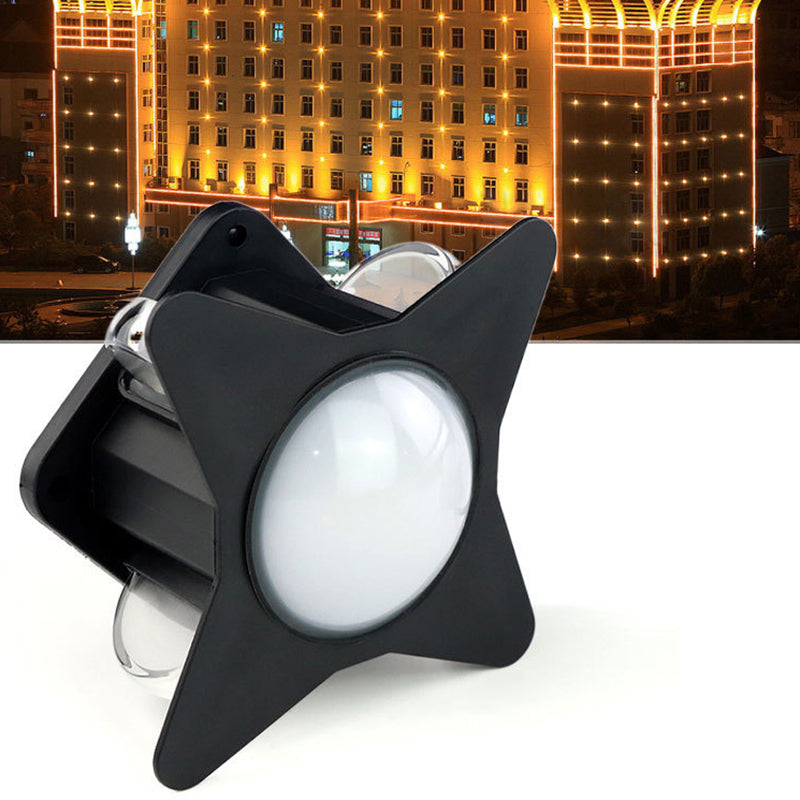 Zeitgenössische Kreative Wasserdichte Aluminium Acryl PC Kreuz Stern LED Wandleuchte Lampe Für Außenpatio | Brehn