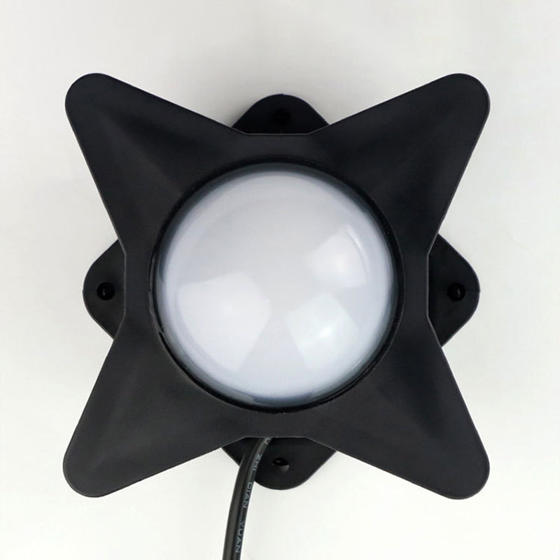 Zeitgenössische Kreative Wasserdichte Aluminium Acryl PC Kreuz Stern LED Wandleuchte Lampe Für Außenpatio | Brehn
