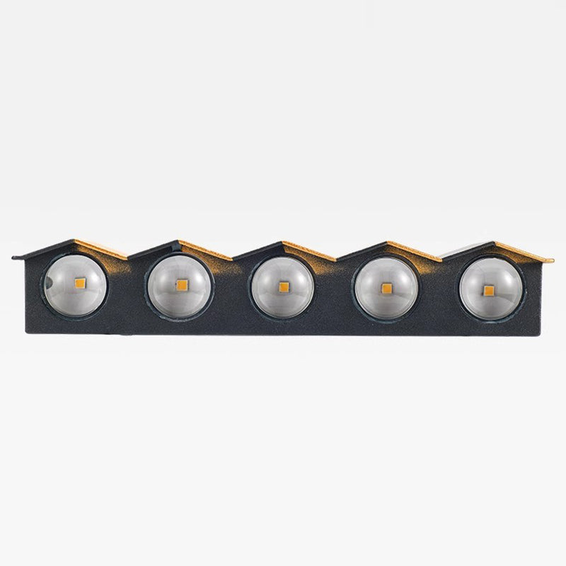 Moderne Einfachheit Wasserdichte Aluminium Rechteckige Gebogene Auf- und Abwärts LED Wandlampe Für Outdoor Patio | Brehn
