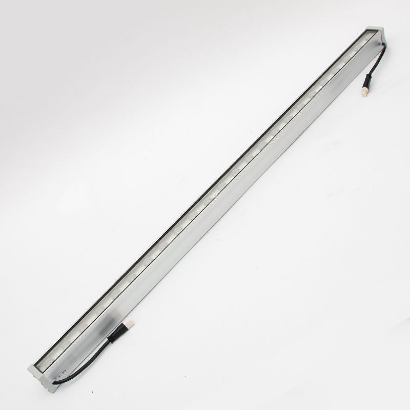 Moderne Einfachheit Wasserdicht Aluminium Verstärkt Glas Streifen Rechteckige LED Wandleuchte Lampe Für Außenpatio | Brehn