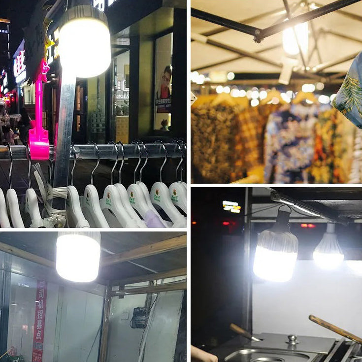 Moderne Einfachheit Wiederaufladbare ABS Metallzylinder Hängeleuchte LED Außenlicht für den Garten | Brehn