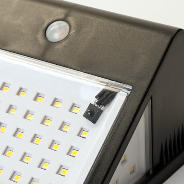 Moderne Einfachheit Solar wasserdichtes Triangle ABS PC Menschensensor LED Wandleuchte Lampe Außenlicht für Außenpatio | Brehn