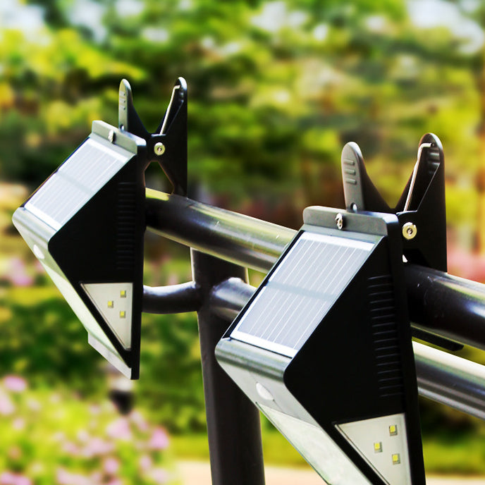 Moderne Einfachheit Solar wasserdichtes Triangle ABS PC Menschensensor LED Wandleuchte Lampe Außenlicht für Außenpatio | Brehn