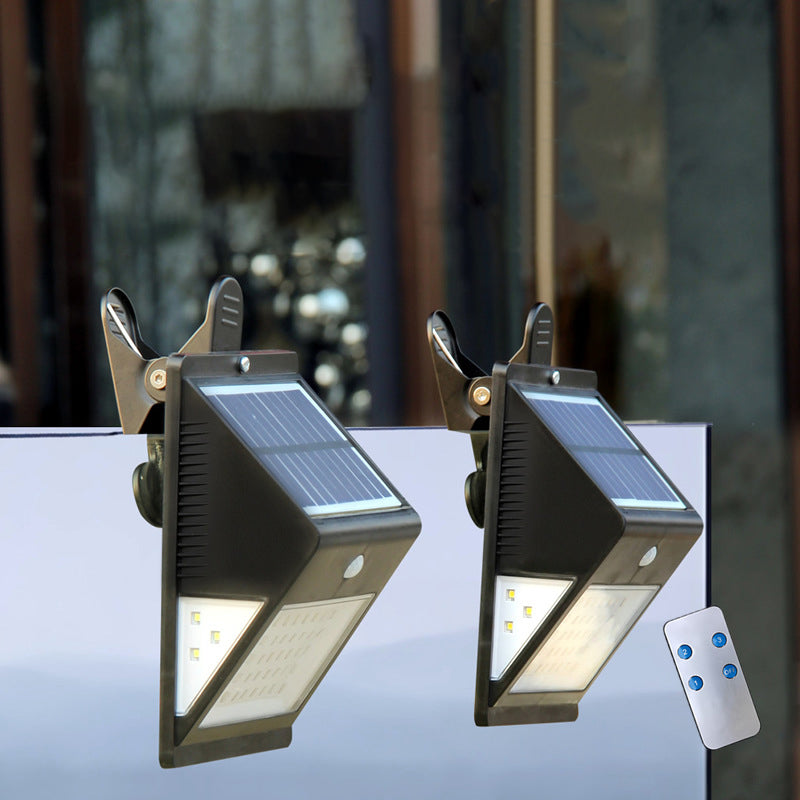 Moderne Einfachheit Solar wasserdichtes Triangle ABS PC Menschensensor LED Wandleuchte Lampe Außenlicht für Außenpatio | Brehn