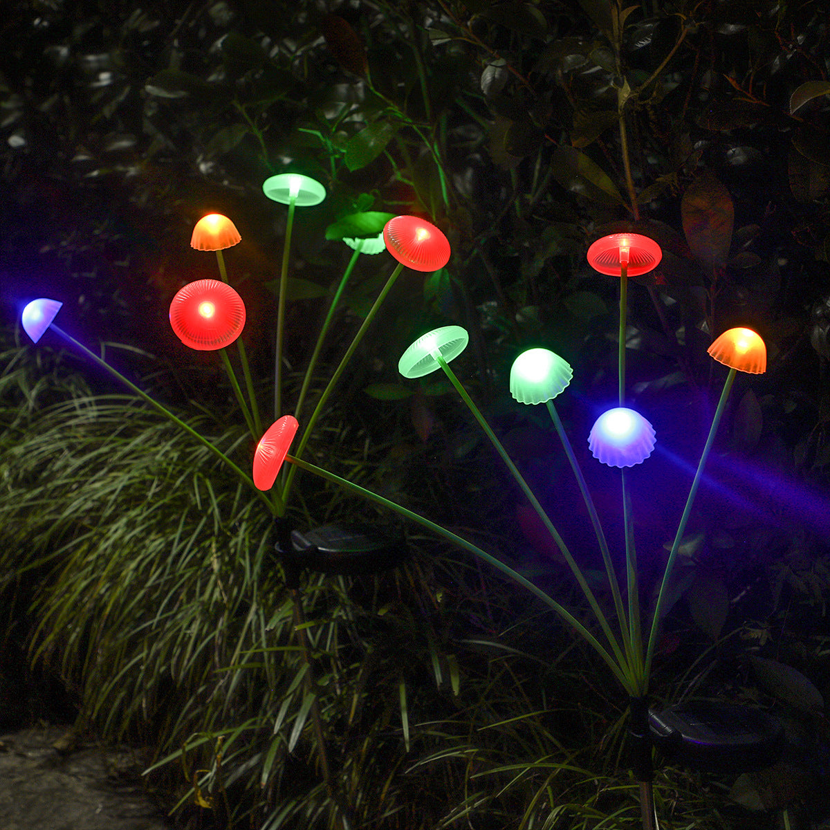 Moderne Art Deco Solar Waterproof Edelstahl Glasfaser ABS Silica Sakura Pilz LED Außenleuchte Landschaft Beleuchtung Für Garten | Brehn