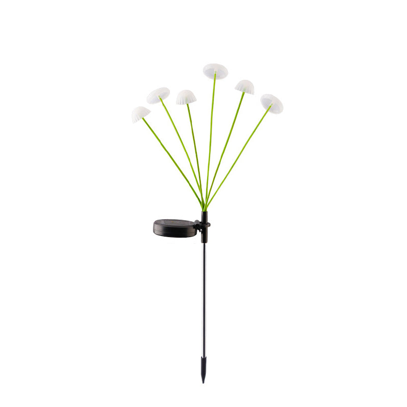 Moderne Art Deco Solar Waterproof Edelstahl Glasfaser ABS Silica Sakura Pilz LED Außenleuchte Landschaft Beleuchtung Für Garten | Brehn