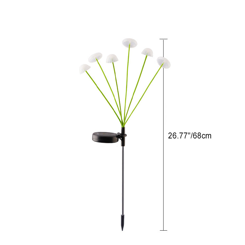 Moderne Art Deco Solar Waterproof Edelstahl Glasfaser ABS Silica Sakura Pilz LED Außenleuchte Landschaft Beleuchtung Für Garten | Brehn