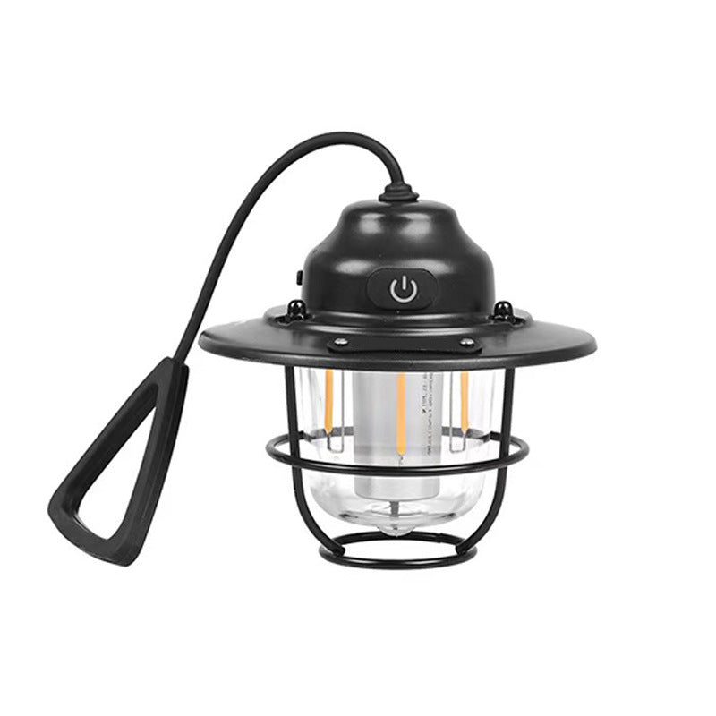 Zeitgenössische Retro Wiederaufladbare Wasserfeste Eisen Silica ABS PC Strobile LED Outdoor Licht Für Garten | Brehn