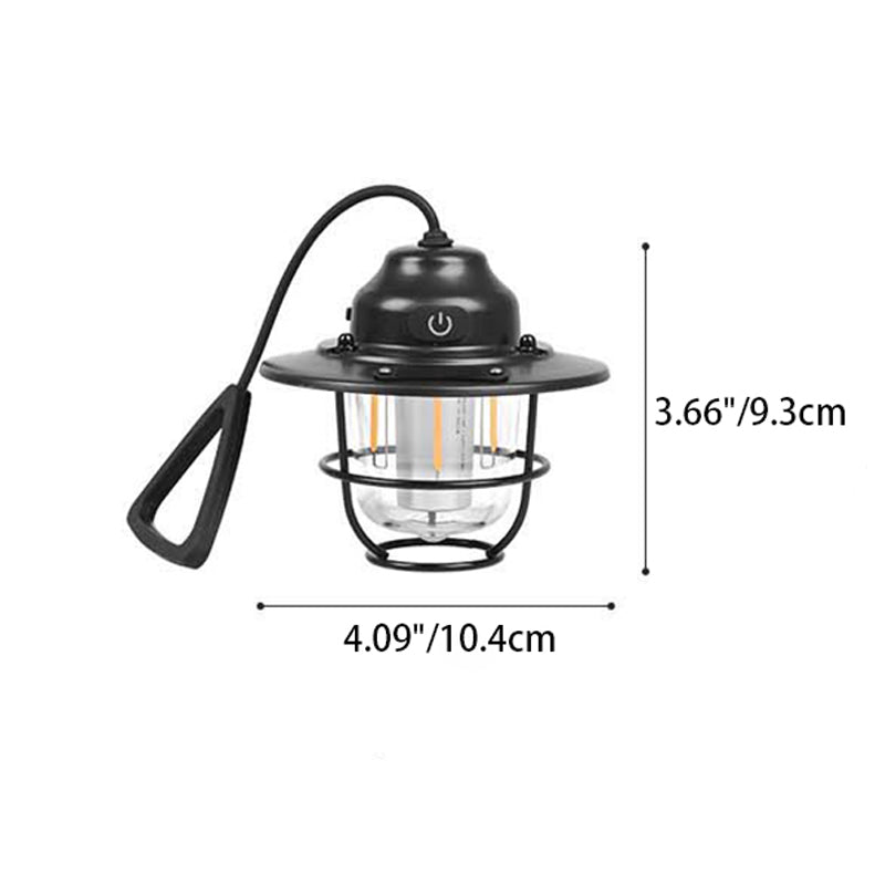 Zeitgenössische Retro Wiederaufladbare Wasserfeste Eisen Silica ABS PC Strobile LED Outdoor Licht Für Garten | Brehn