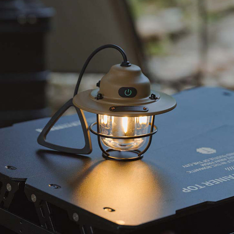 Zeitgenössische Retro Wiederaufladbare Wasserfeste Eisen Silica ABS PC Strobile LED Outdoor Licht Für Garten | Brehn