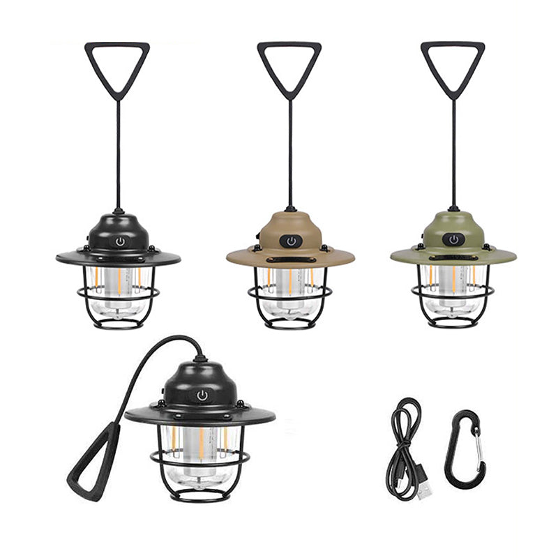 Zeitgenössische Retro Wiederaufladbare Wasserfeste Eisen Silica ABS PC Strobile LED Outdoor Licht Für Garten | Brehn