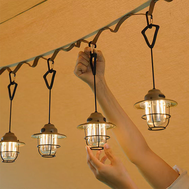 Zeitgenössische Retro Wiederaufladbare Wasserfeste Eisen Silica ABS PC Strobile LED Outdoor Licht Für Garten | Brehn