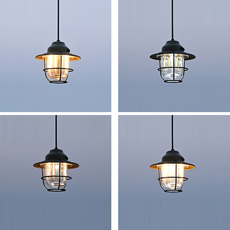 Zeitgenössische Retro Wiederaufladbare Wasserfeste Eisen Silica ABS PC Strobile LED Outdoor Licht Für Garten | Brehn