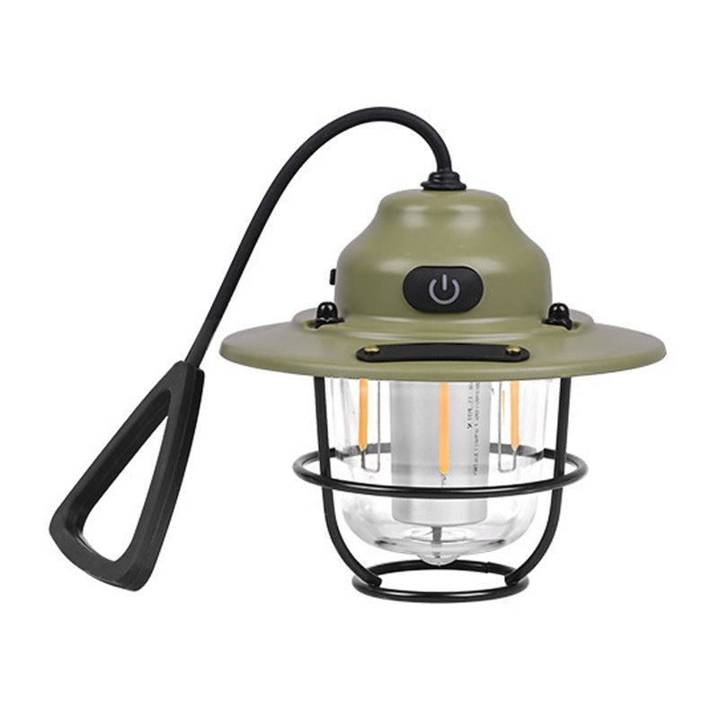 Zeitgenössische Retro Wiederaufladbare Wasserfeste Eisen Silica ABS PC Strobile LED Outdoor Licht Für Garten | Brehn