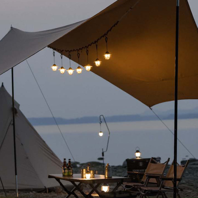 Zeitgenössische Retro Wiederaufladbare Wasserfeste Eisen Silica ABS PC Strobile LED Outdoor Licht Für Garten | Brehn