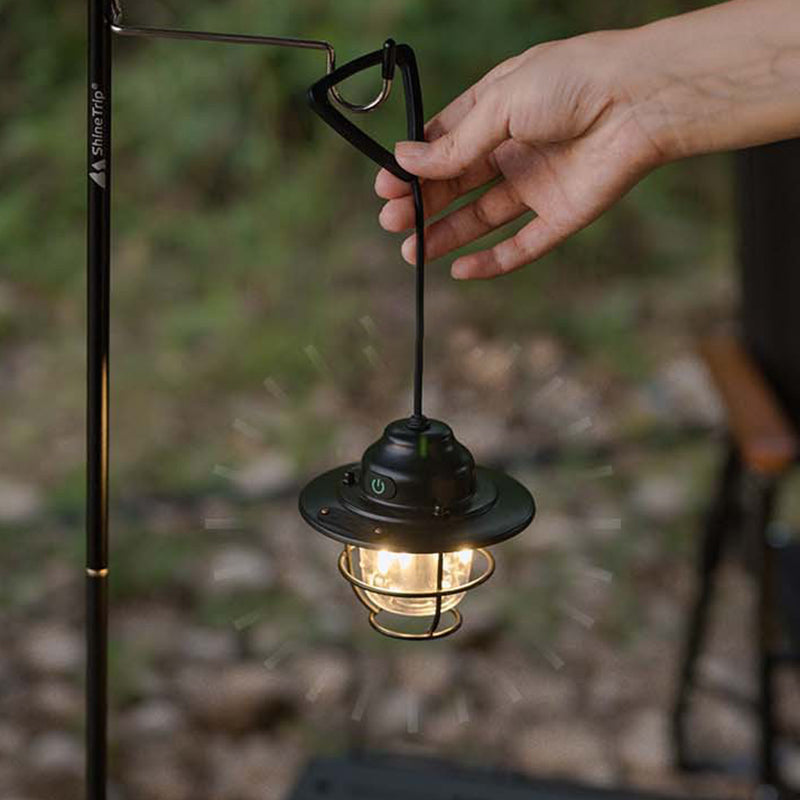 Zeitgenössische Retro Wiederaufladbare Wasserfeste Eisen Silica ABS PC Strobile LED Outdoor Licht Für Garten | Brehn