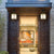 Traditionelle chinesische wasserdichte Eisen-Aluminium-Glas-Zylinder-Pergola 1-Licht Semi-Flush-Mount-Deckenleuchte Außenleuchte für Außenpatio | Brehn