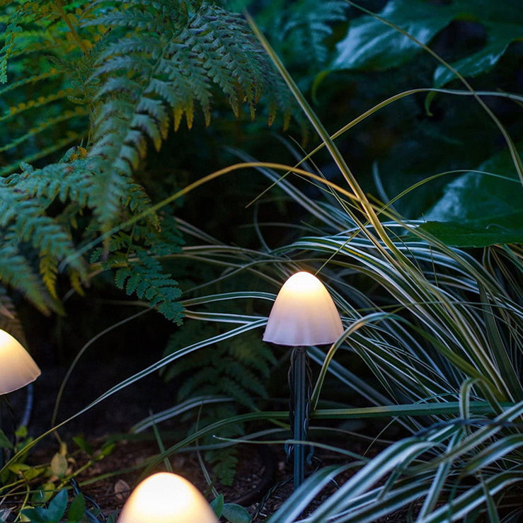 Zeitgenössische kreative Solar-Batterie wasserdicht PVC Pilz LED Außenleuchte Landschaftsbeleuchtung für Garten | Brehn