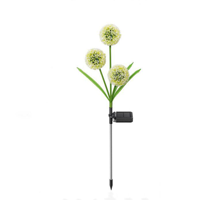 Moderne Art Deco Solar wasserdicht Edelstahl ABS Kupferdraht Löwenzahn Pflanzenball Erdstecker LED Außenlicht Landschaftsbeleuchtung für Garten | Brehn