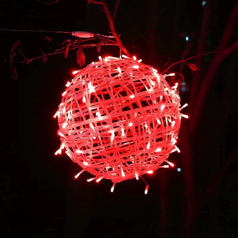 Moderne Art Deco wasserdichte PVC hängende Ball-Dekoration LED Außenpendelleuchte Außenlicht für Garten | Brehn
