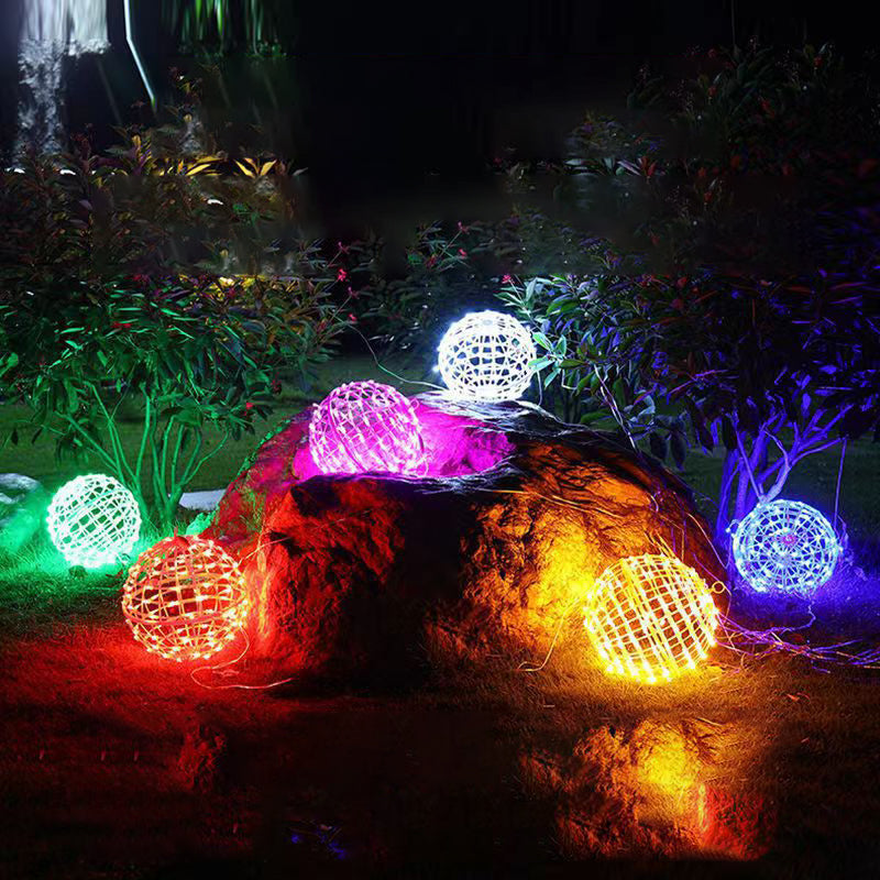 Moderne Art Deco wasserdichte PVC hängende Ball-Dekoration LED Außenpendelleuchte Außenlicht für Garten | Brehn