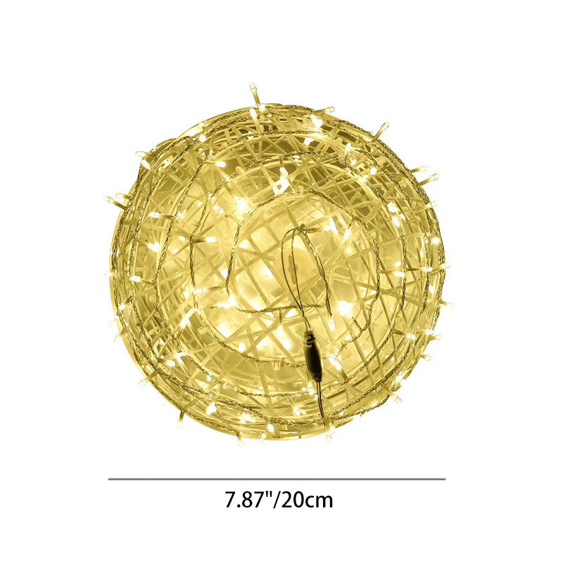 Moderne Art Deco wasserdichte PVC hängende Ball-Dekoration LED Außenpendelleuchte Außenlicht für Garten | Brehn