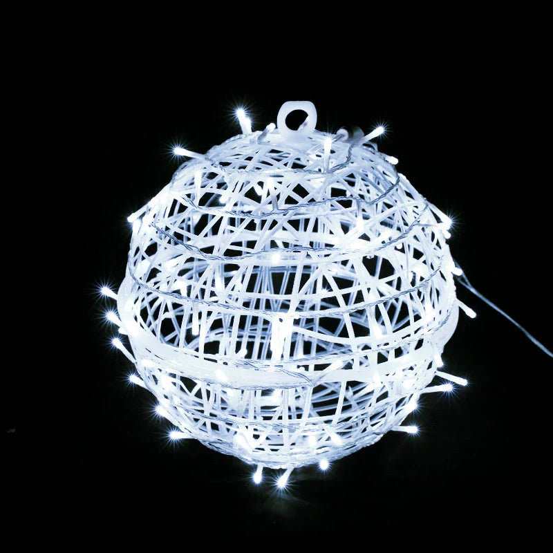Moderne Art Deco wasserdichte PVC hängende Ball-Dekoration LED Außenpendelleuchte Außenlicht für Garten | Brehn