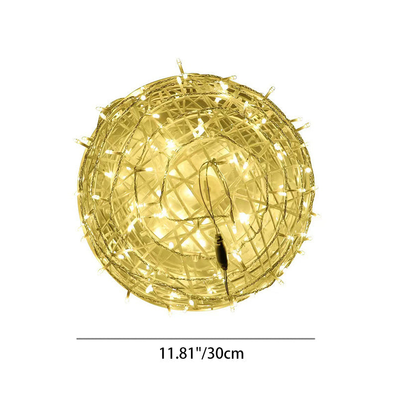 Moderne Art Deco wasserdichte PVC hängende Ball-Dekoration LED Außenpendelleuchte Außenlicht für Garten | Brehn